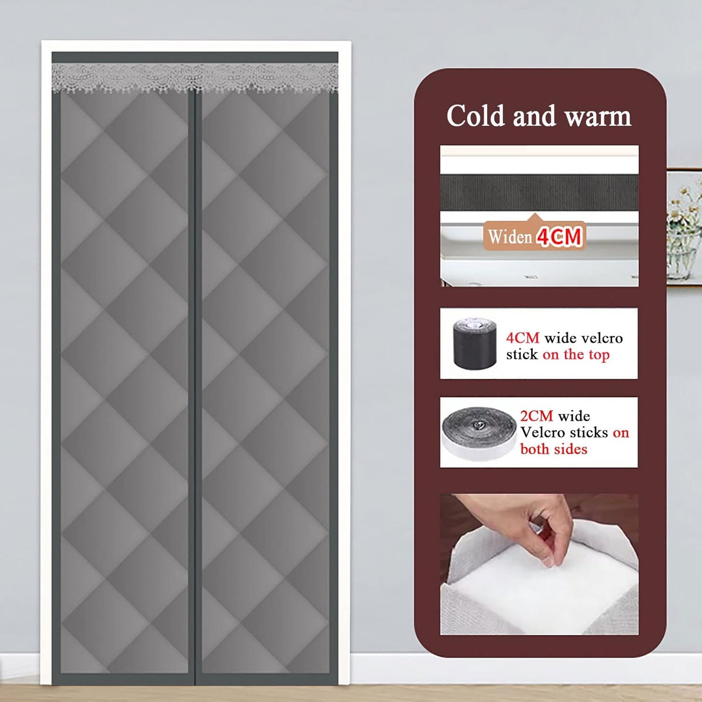 ThermaShield - Dikke isolerende deurgordijnen voor herfst en winter
