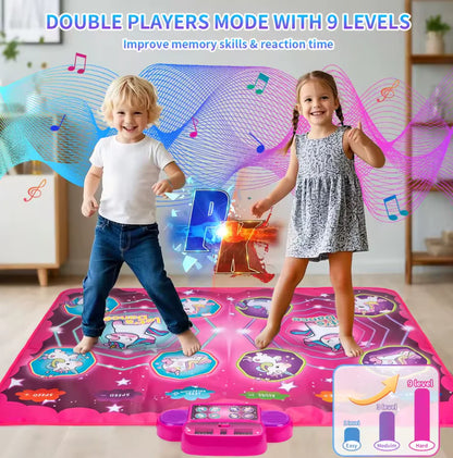 Elektronische Dansmat voor Kinderen – Met Bluetooth & 9 Niveaus Plezier! 🎶