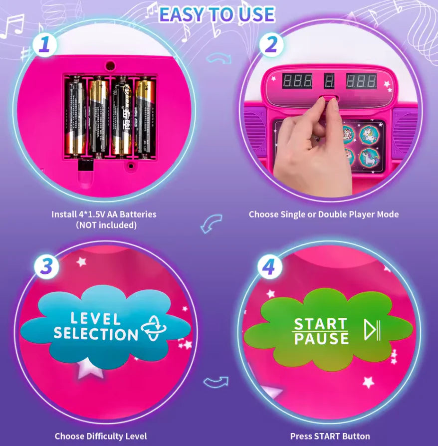 Elektronische Dansmat voor Kinderen – Met Bluetooth & 9 Niveaus Plezier! 🎶